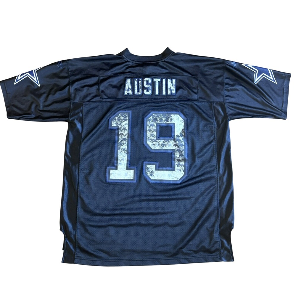 Reebok NFL Dallas Cowboys Jersey Men's XL Black Austin Miles 19 NFL VTG Y2K Rare